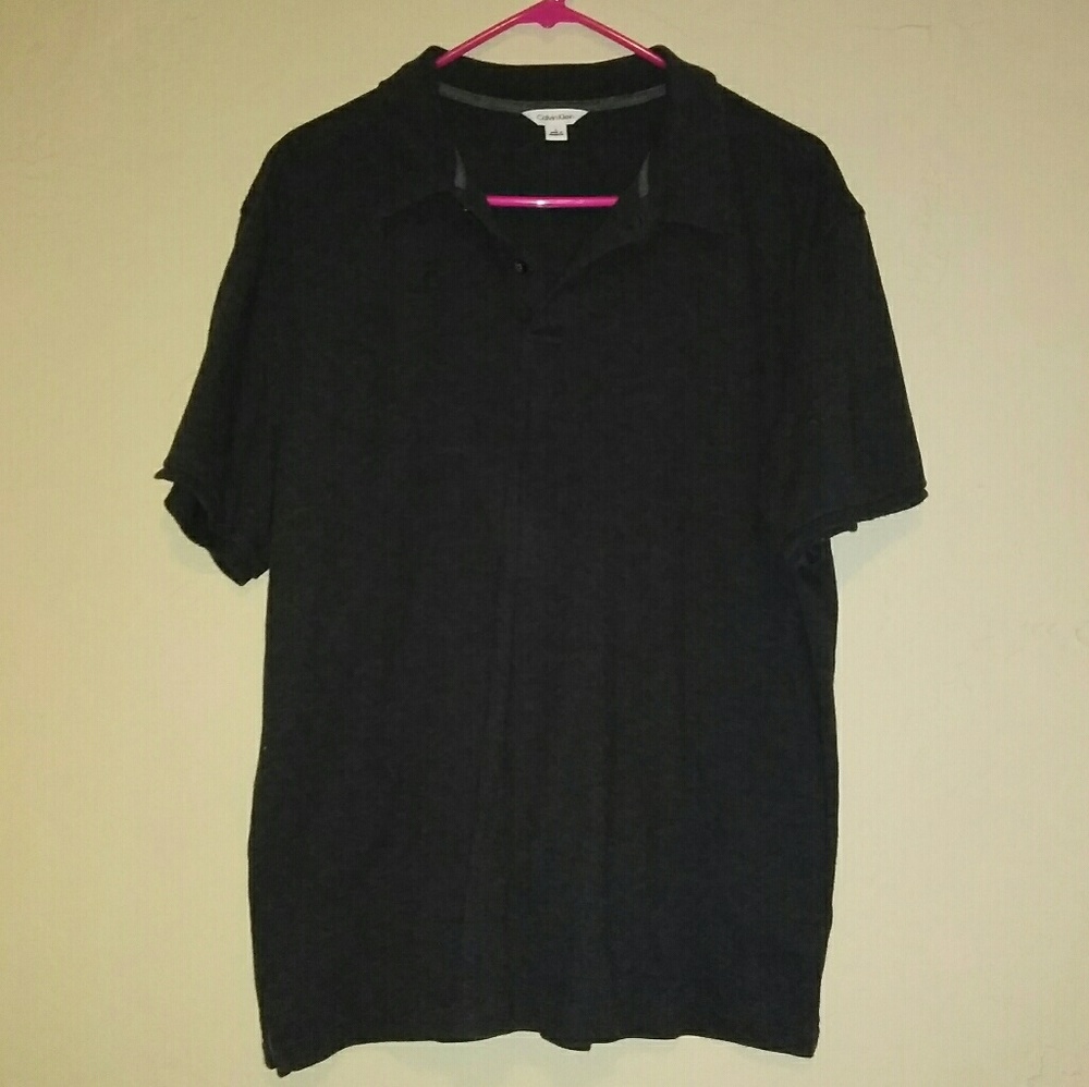 Calvin Klein Heathered Grey Polo